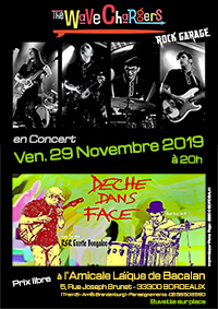 The Wave Chargers & deche dans face en concert à l'Amicale Bacalan - Vendredi 28 Novembre 2019
